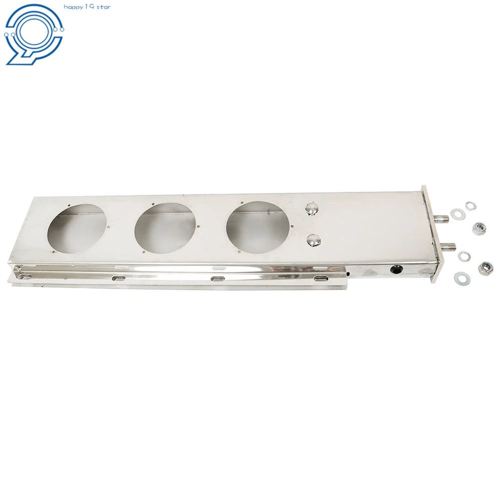 30" Steel Mud Flap Hanger for Universal Applications (Light Cutouts, Spring Loaded)