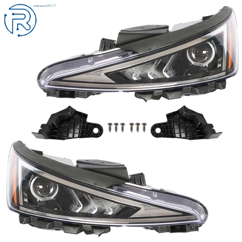 Projector Headlamps Set of 2 for Hyundai Elantra (2019–2020) Halogen