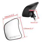 Black Fairing Mount Mirrors for Harley Touring CVO Street Glide FLHXSE (2023–2024)