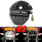 Black LED Headlight Lamp for DUCATI MONSTER (2009–2013)