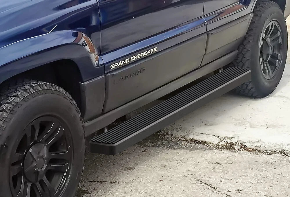 5-Inch Matte Black Running Boards for Jeep Grand Cherokee (1999–2004)