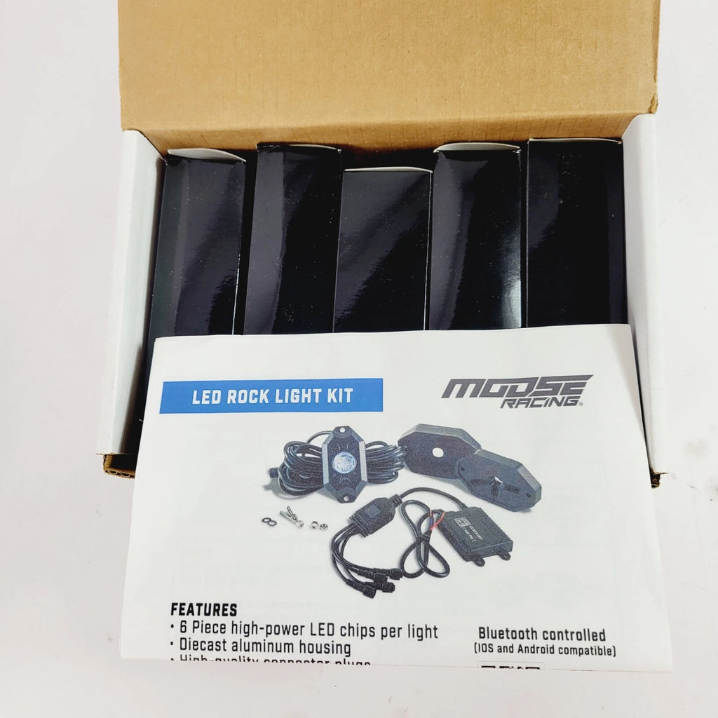 4X Moose Racing Rock Light Kit RGB for (2040–2684)