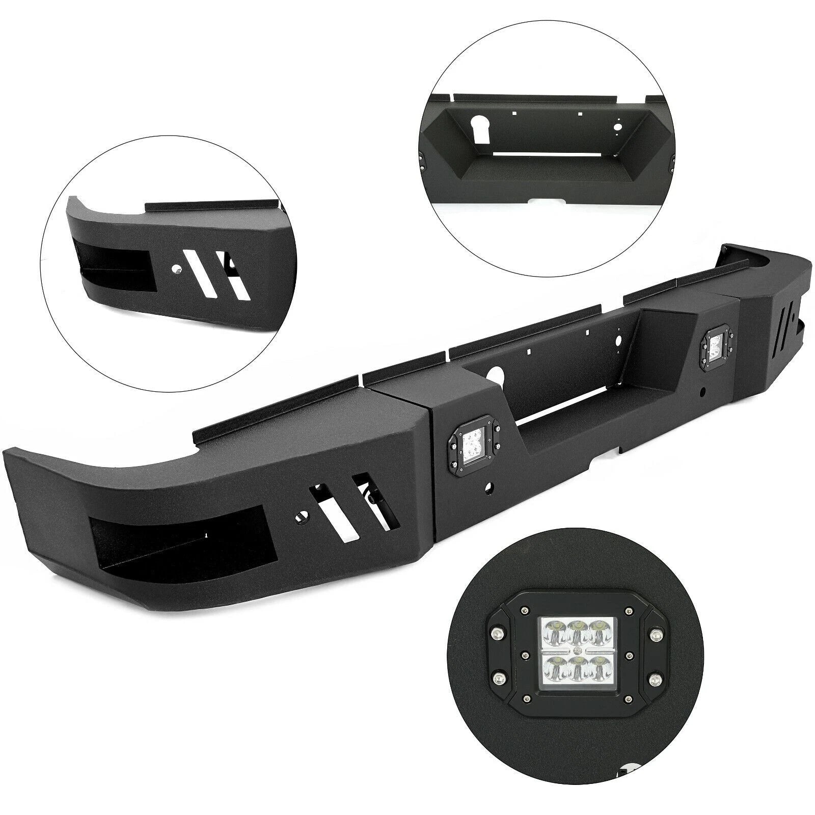 Steel Bumper for Ram 2500 3500 (2010–2018) with Sensor Holes and LED Light