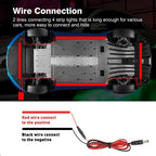 Set of 4 RGB LED Light Strips for Under Car Underglow System