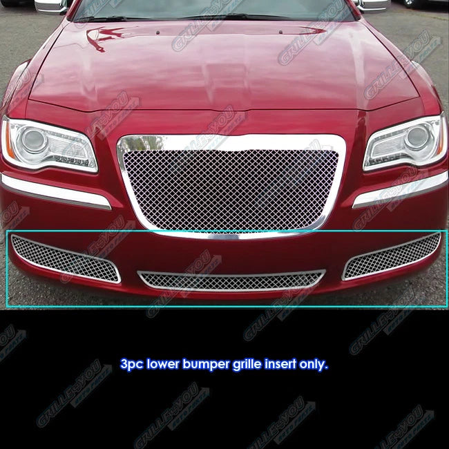 Stainless Steel Mesh Grille Insert for Chrysler 300/300C (2011–2014)