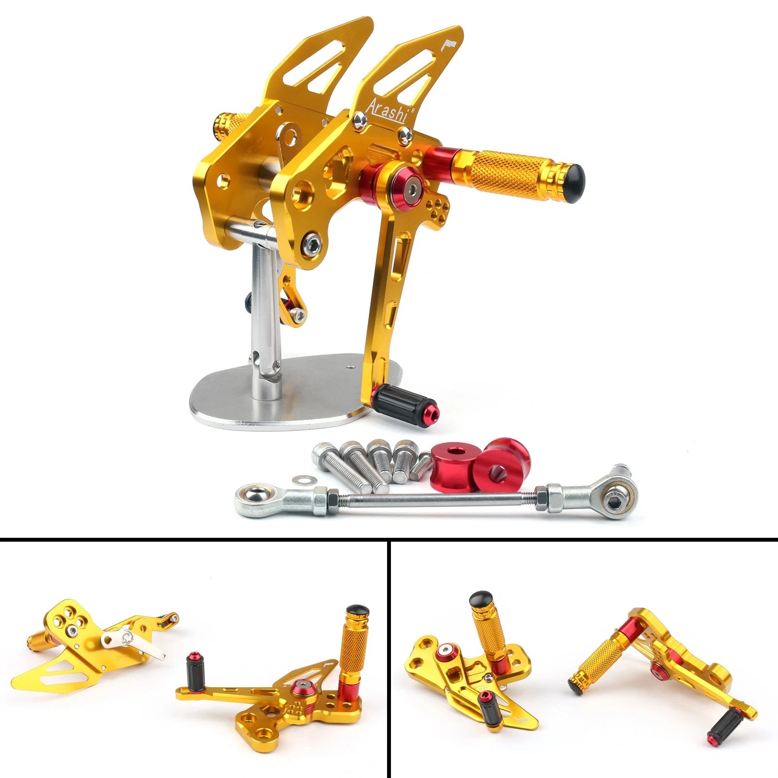 CNC Adjustable Rearsets Footrest Foot Peg for Kawasaki Z125 (2016–2019)