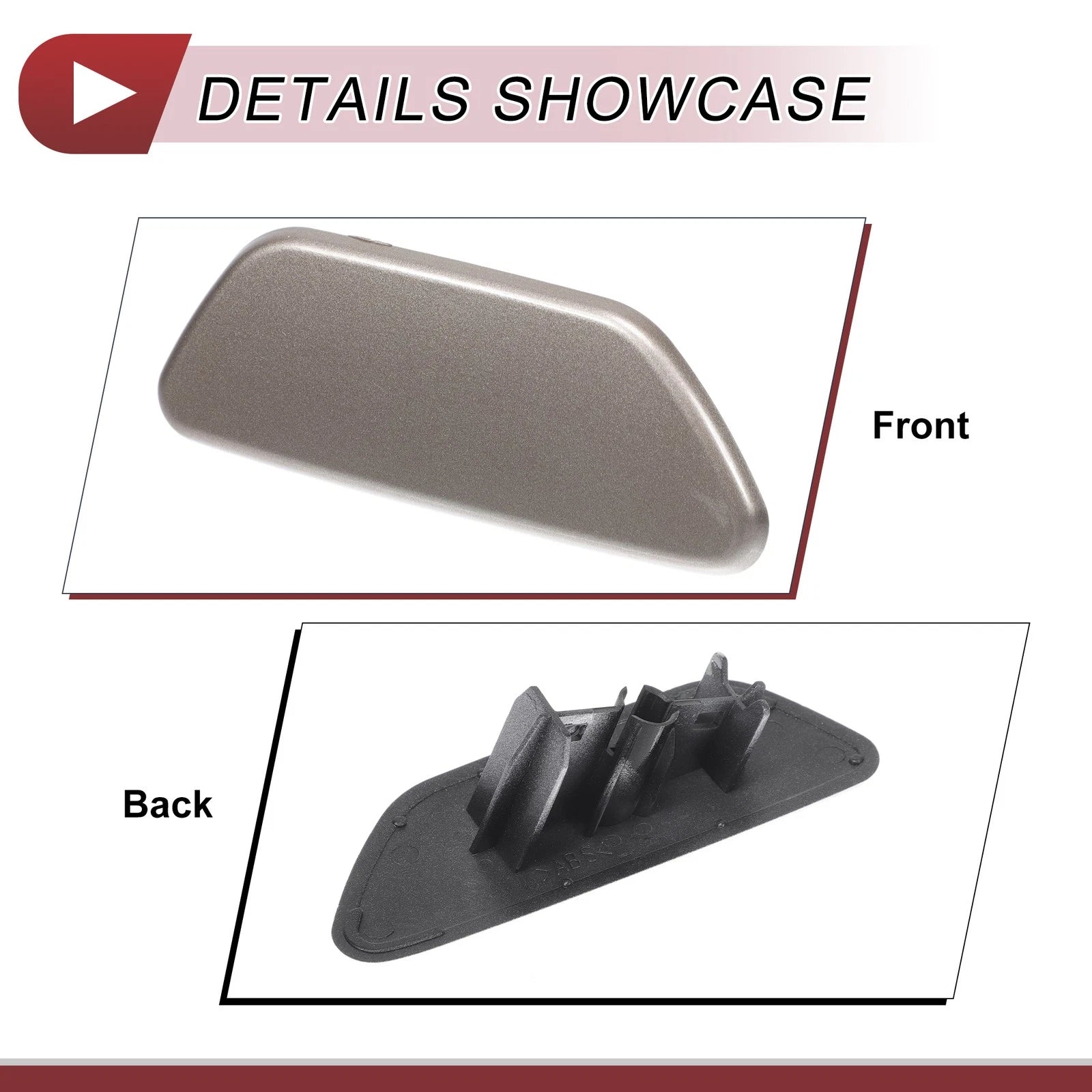 Front Right Washer Nozzle Cover Cap for Subaru Forester (2013–2015) Gold Tone