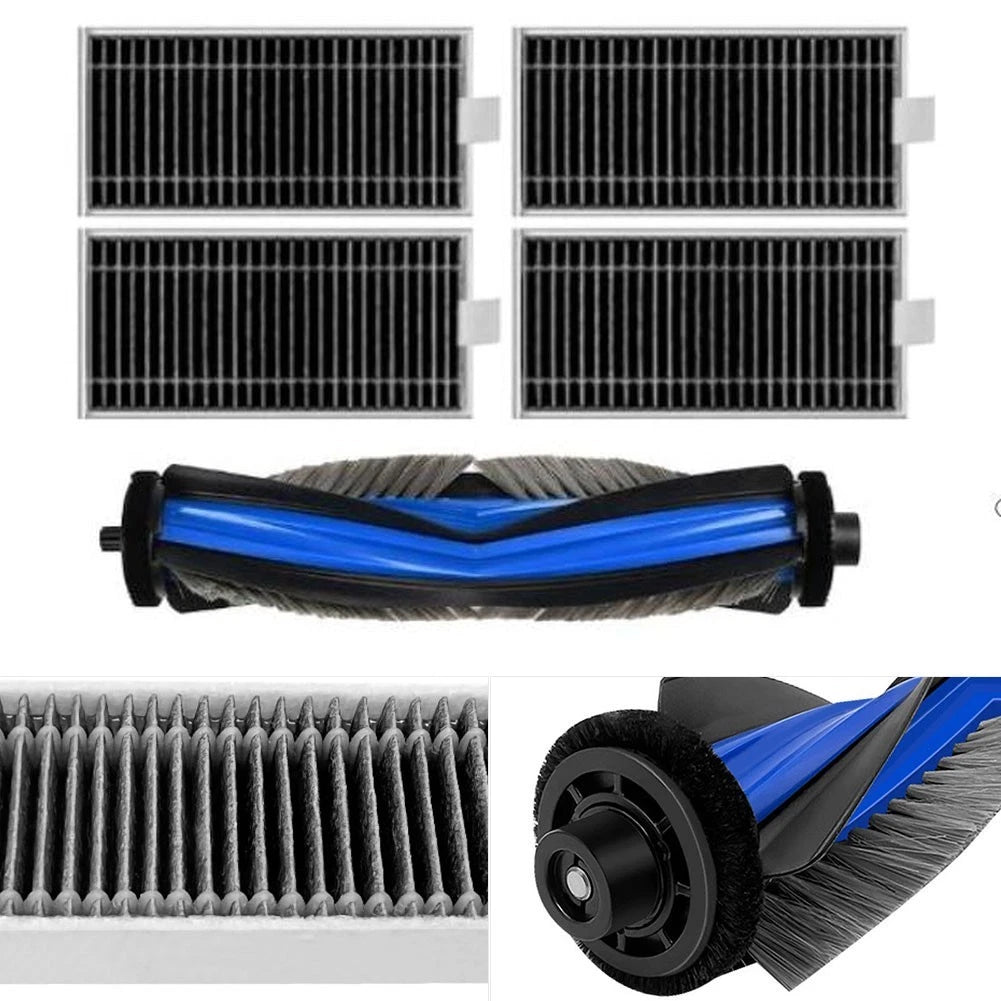 Main Brush Set with 4 HEPA Filters for Ecovacs X11 (Compatible)