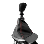 Leather Manual Shift Boot for Chevrolet Sonic (2012–2016) Red Stitch
