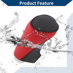 Gear Shift Knob Cover for Chevrolet Malibu (2016–2023) Red Black Faux Leather
