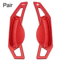 Pair Red Shift Paddle Covers for Smart Fortwo Forfour (2007–2020)