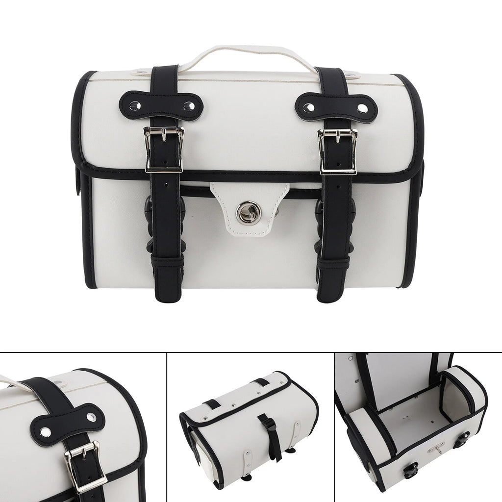 Saddlebag Storage Pannier for Scooter Motorcycle (Black)