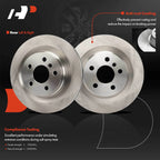 Set of 2 Rear Disc Brake Rotors & Ceramic Pads for BMW X1 X2 (2016–2022)