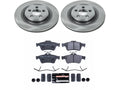 Rear Brake Pad and Rotor Kit for Jaguar XF (2009–2010) CN698DK