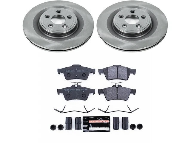 Rear Brake Pad and Rotor Kit for Jaguar XF (2009–2010) CN698DK