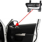 Black Inside Right Door Handle w/ Chrome Lever for Subaru Forester, Impreza