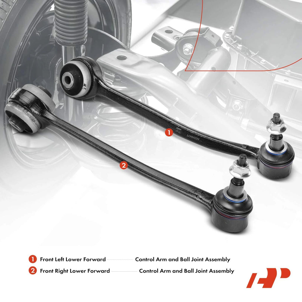 2X Front Lower Control Arm with Ball Joint for Ford