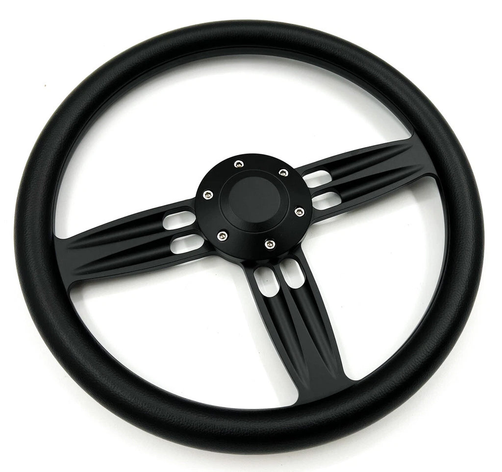 Double Barrel Steering Wheel Adapter for 14 Inch Black Steering Wheel (A01)