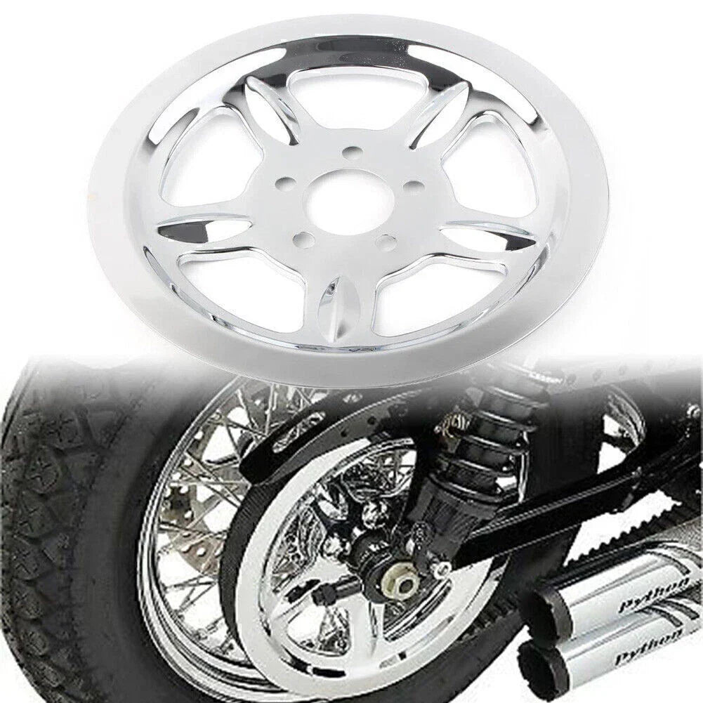 Chrome Rear Pulley Cover for Harley Sportster XL883 XL1200 (2004-2023)