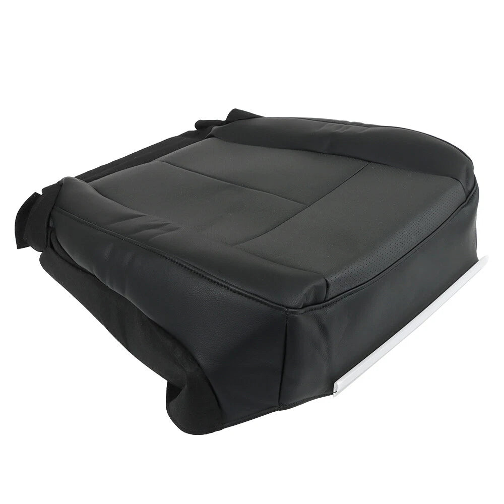 Black Leather Perforated Driver Bottom Seat Cover for Ford Expedition (2007â2014)