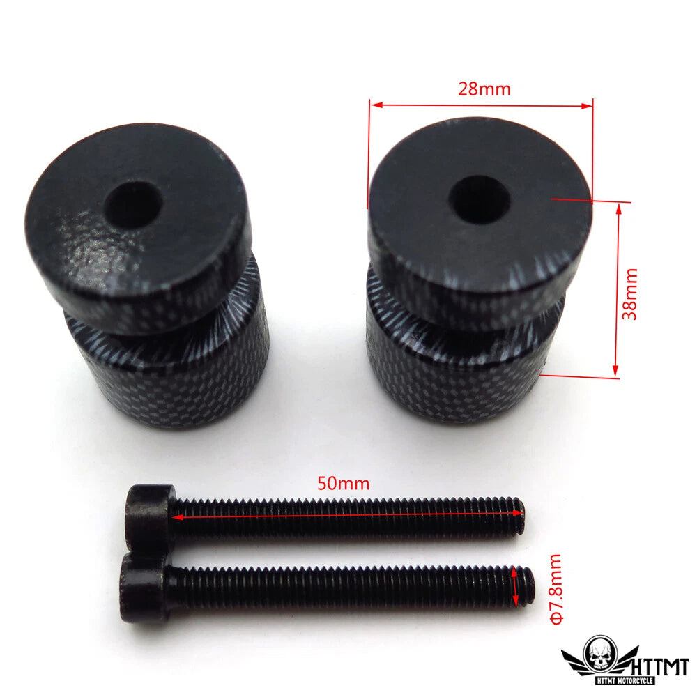 Chrome Swingarm Spools for Yamaha R6 R6S FZ1 FZ6 FZ8 R1 VMAX XV250 (2006–2023)