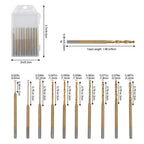 10-Piece HSS Drill Bit Set for Amber Walnut Jewelry Making