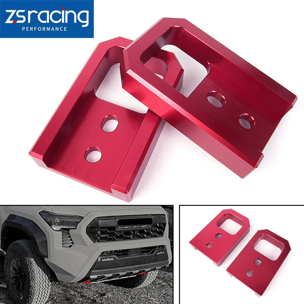 2X Front Tow Hooks for Tacoma (2024–2026) 4Runner (2025–2026) Red
