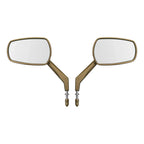 Gold Rear-View Mirrors for Harley Touring Electra Road King Glide (1982-2024)