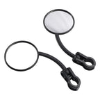 Set of 2 7/8" Handlebar 80mm Round Mirrors for Enduro MX Motocross