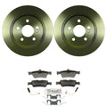 Bosch Rear Disc Brake Rotors & Semi-Met Brake Pads Kit for Mercedes C218 CLS400 W212 E350 (2012–2017)