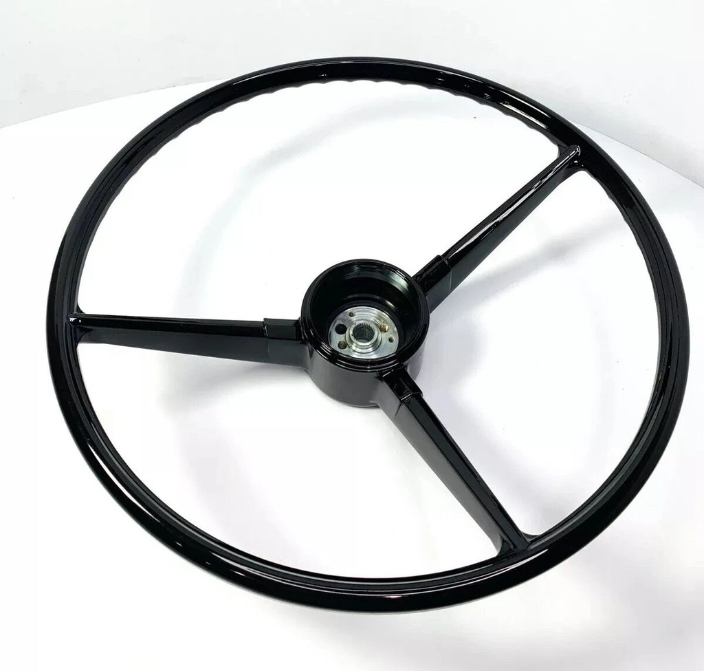 Replacement Steering Wheel Cover Black 3 Spoke for 1967–1968 Chevrolet Pickup