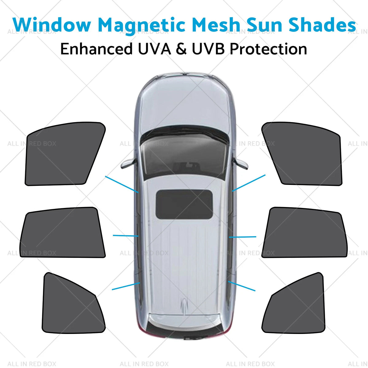 Magnetic Mesh Sun Blind Shades for BMW iX3 (2023–2024)