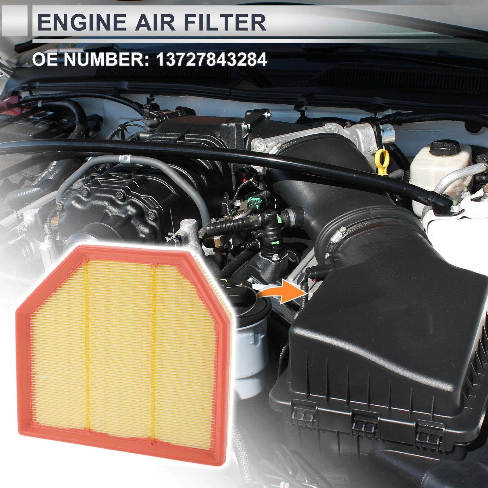 Car Engine Air Filter No. 13727843284 for BMW M2 3.0L (2019–2021)