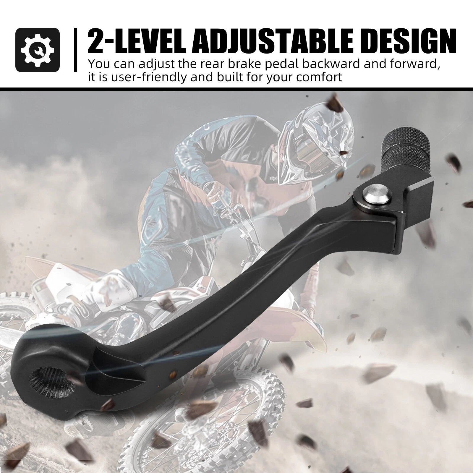 Forged Gear Shifter Lever Tip for Husqvarna 701 Enduro/Supermoto (2016–2022)