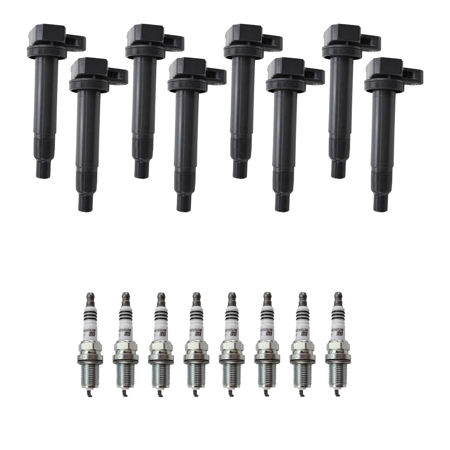 Set of 8 Ignition Coils & NGK Spark Plugs for Lexus GS430 (2001–2005)