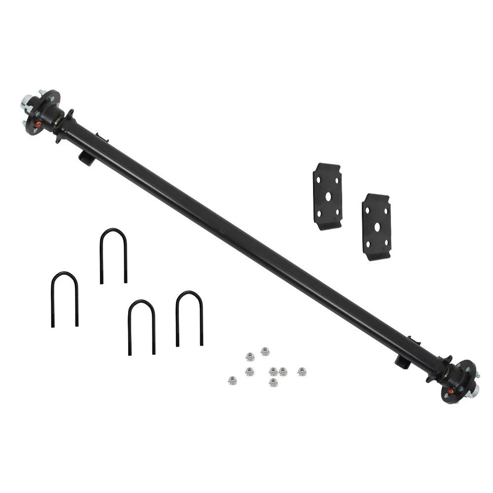 Set of 4 Trailer Axles for Various Models (61" HF, 5x4.5 Bolt Pattern)