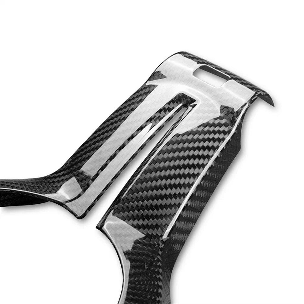 1x Carbon Fiber Steering Wheel Cover for BMW M2 M3 M5 M6 (2014-2021)