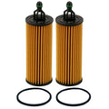 2X Wix Engine Motor Oil Filters for Chrysler Dodge Jeep Ram VW V6 (StdAsp)