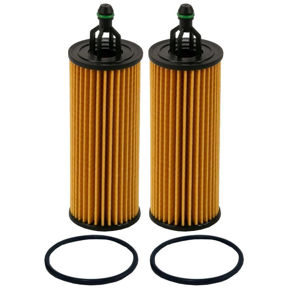 2X Wix Engine Motor Oil Filters for Chrysler Dodge Jeep Ram VW V6 (StdAsp)
