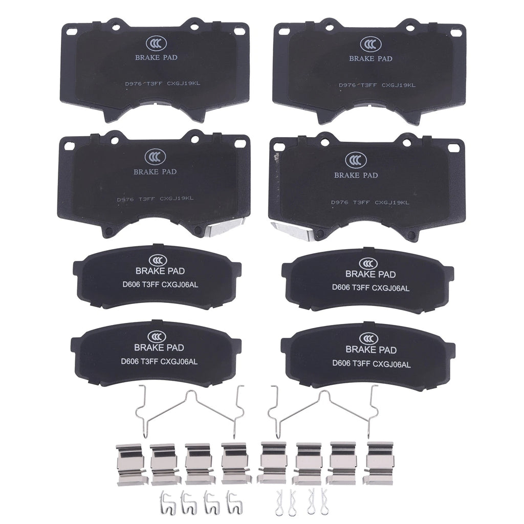Set of 4 Ceramic Brake Pads for Toyota 4Runner FJ Cruiser Sequoia Lexus GX460 (2003–2023)