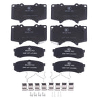 Set of 4 Ceramic Brake Pads for Toyota 4Runner FJ Cruiser Sequoia Lexus GX460 (2003–2023)