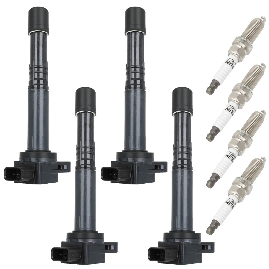 Set of 4 Ignition Coils & 4 Spark Plugs for Acura RSX, Honda S2000