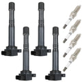 Set of 4 Ignition Coils & 4 Spark Plugs for Acura RSX, Honda S2000