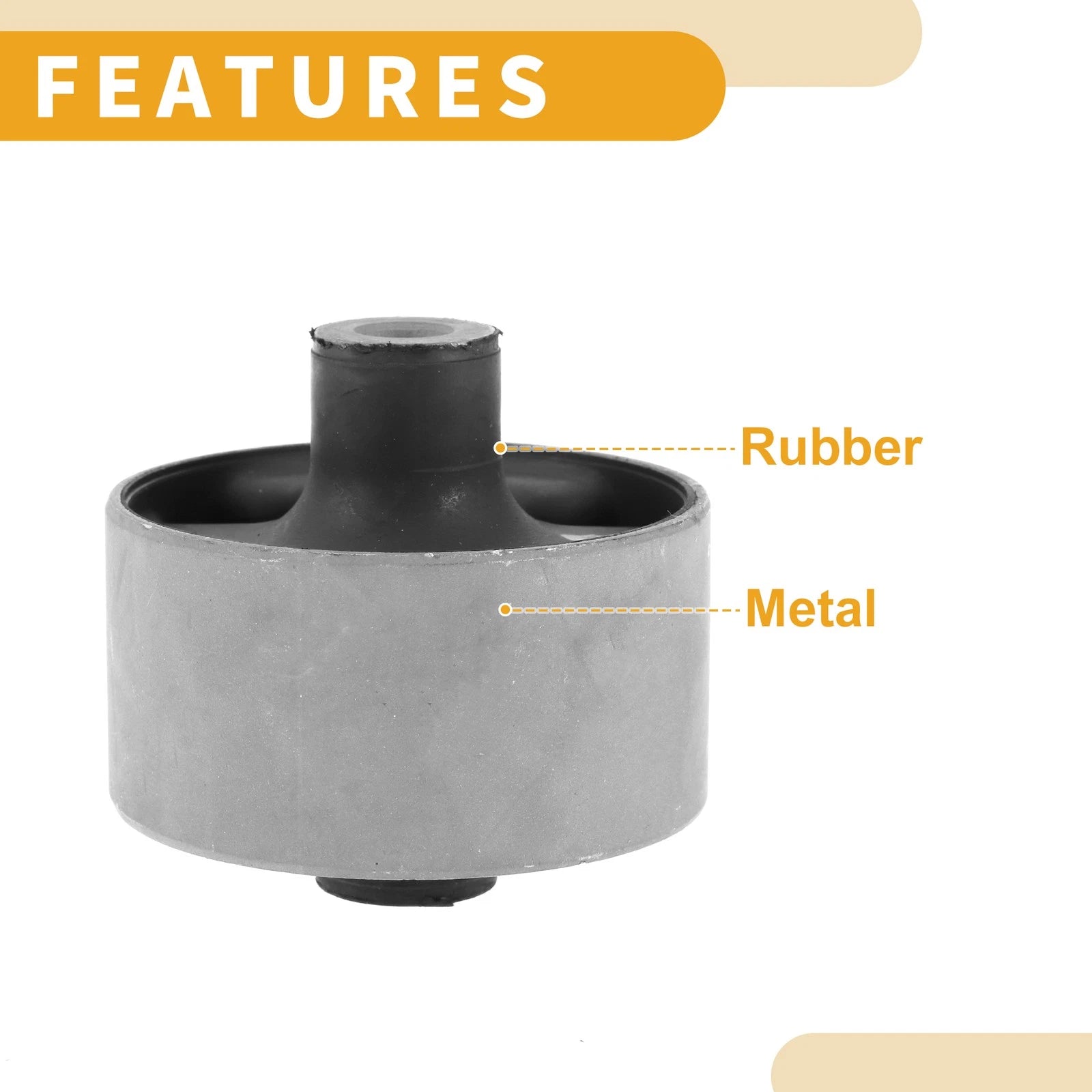 Rear Trailing Arm Bushing No.MR519127 for Mitsubishi Outlander (2003–2008)