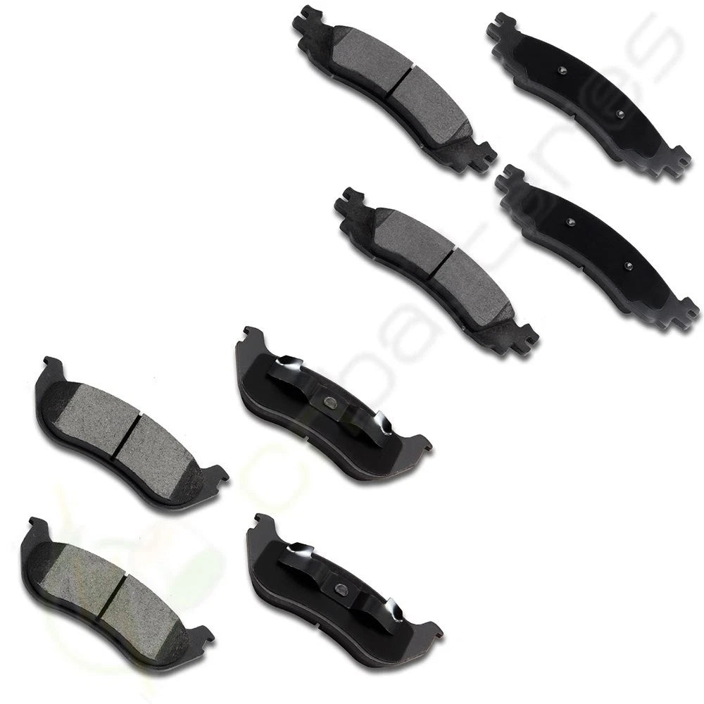 Set of 4 Front and Rear Brake Pads for Mercury Mountaineer (2006–2010) 8X