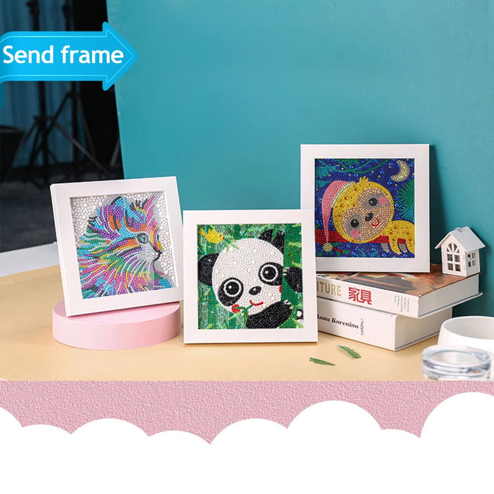 5D Cartoon Diamond Painting for Kids Paint by Numbers