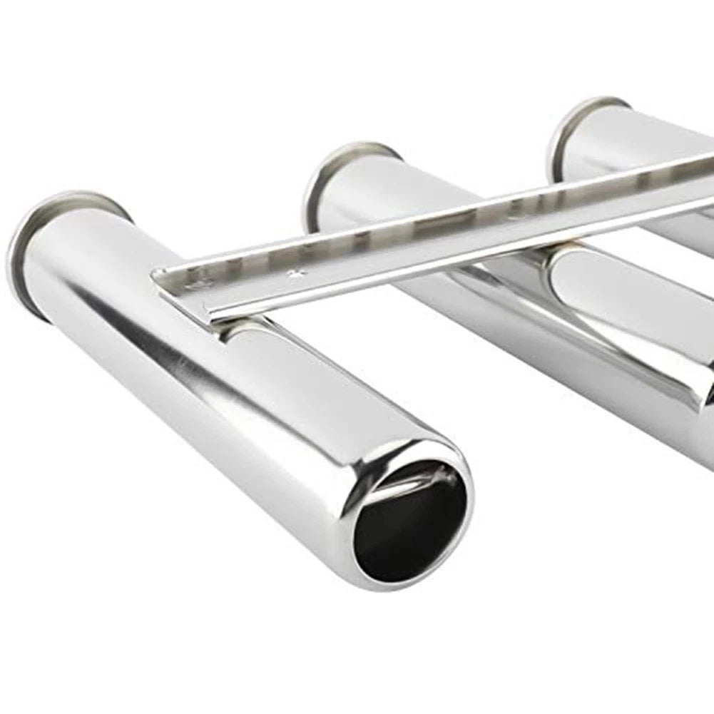 Triple Rod Holder for Boats Yachts Marine Docks (Stainless Steel)