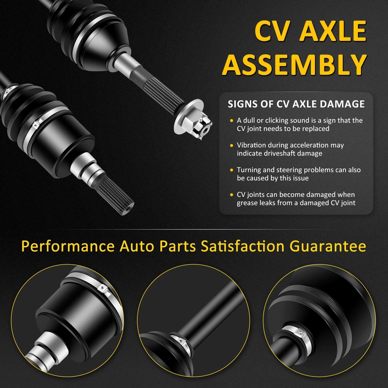 CV Axle Shaft for Kubota RTV900/RTV900XT (2005–2010)