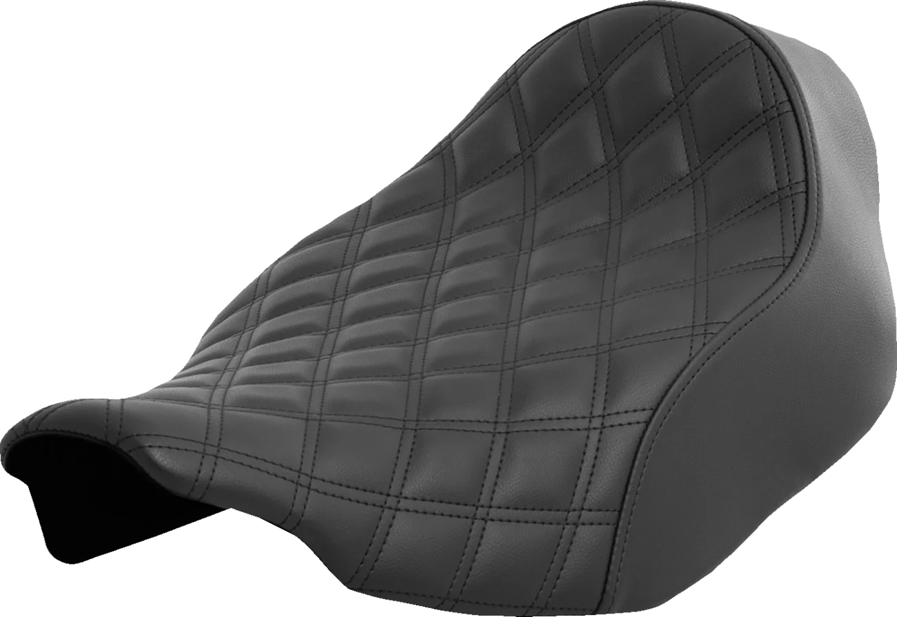 Saddlemen Renegade Solo Seat for FLT/FLH (2023–2024) - Lattice Stitched - Black