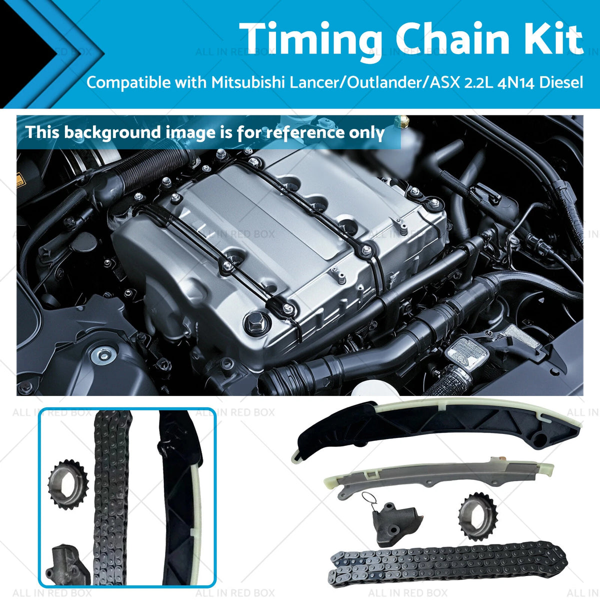 Timing Chain Kit for Mitsubishi Lancer, Outlander, ASX, Delica (4N1 Diesel)